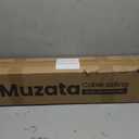 Muzata 12-16ft Side Mount Modular Cable Railing Kit for Decks 42 Inch RW23 | 4 Level Post Kit with Wire Rope & Cable Railing Hardware, No Handrail, Black Cable Railing System, Length Adjustable