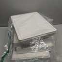 4 Tier Storage Bins with Lids, 23QT Stackable Closet Organizers and Storage with Wheels, Collapsible Storage Boxes, Foldable Plastic Storage Containers for Home,Office, Dorm Room-White