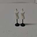 Totority 2pcs Mini Mannequin Doll Dress Display Support Holders for Clothes Adjustable Height for Doll Clothes Showcase Crafting and Retail Display