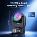 Betopper LM120 Moving Head Light,4in1 120W Stage Spot DJ Light for Party,2P