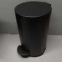 Cesun 1.2 Gallons Small Black Trash Can, Bathroom Garbage Can with Lid and Foot Pedal, Mini Round Wastebasket for Bathroom, Bedroom, Office, 4.5 Liters / 1.2 Gallons, Matte Black