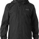 Helly Hansen Men's Dubliner Jacket Waterproof, Windproof, Breathable Shell Rain Coat with Packable Hood (990 Black)