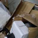 Flamaker Round Bistro Pub Table 2 Pack Modern Style Metal Base MDF Top Cocktail Bar Table Counter Bar Height for Pub, Dining Room, Party (Full Black)