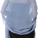 Chiffon Shawls and Wraps for Evening Dresses Women Elegant Soft Scarf Bridal Scarve Wedding Stole SIZE XL