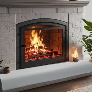 BALAPET Thick Memory Foam Fireplace Baby Proofing, 108x14 in Soft Fireplace Cover Hearth Cushion Baby Proof, Velvet Protectors for Children Proofing, Edge Protector(Gray,14x108in)