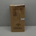 Touch Control Table Lamp with Dual USB A+C Charging Ports, Fabric Shade & Metal Base, Bedside Lamp for Bedroom, Office, Study Room (Glass)