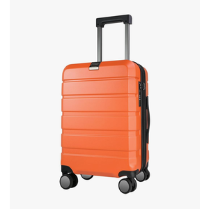 KROSER Hardside Expandable Carry On Luggage with Spinner Wheels & Built-in TSA Lock, Durable Suitcase Rolling Luggage with USB Port, Carry-On 20-Inch Orange