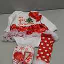 Winmany Newborn Baby Girls Christmas Romper Tutu Dress Outfit Headband Leg Warmer Shoes (3-6 Months)