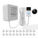 Doorbell Transformer 16-24 vac Ring Doorbell Ring Doorbell Wired Doorbell Transformer Ring Doorbell Charger Ring Power Adapter 24 Volt Transformer C Wire Adapter for Smart Thermostat (240500-16.4ft)
