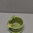 Hanging Food Waste Catcher for Sink, Sink Strainer Basket with Press Dumping, Self-Cleaning Design  Food Strainer for Sink, Faucet-Mounted Trash Catcher for Kitchen (Green)