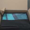 Uphome Outdoor Rug Waterproof 8x10 ft, Patio Plastic Straw Rugs for RV Camping, Reversible Mat Outside, Indoor Outdoor Large Floor Carpet for Back Yard Deck Balcony Porch Beach Picnic, Teal