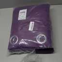 NICETOWN 100% Blackout Curtains with Black Liner Backing, Thermal Insulated Curtains for Living Room, Noise Reducing Drapes, Royal Purple, 52 inches Wide x 84 inches Long Per Panel, Set of 2 Panels