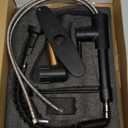 Black Kitchen Faucet with Pull Down Sprayer, High Arc Spring 304 Stainless Steel Commercial Kitchen Sink Faucet,1 or 3 Hole Installation for Farmhouse, RV Camper, Laundry & Utility Sink