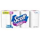 Scott 1000 Sheets Per Roll, 8 Toilet Paper Rolls, Bath Tissue, 8 Count
