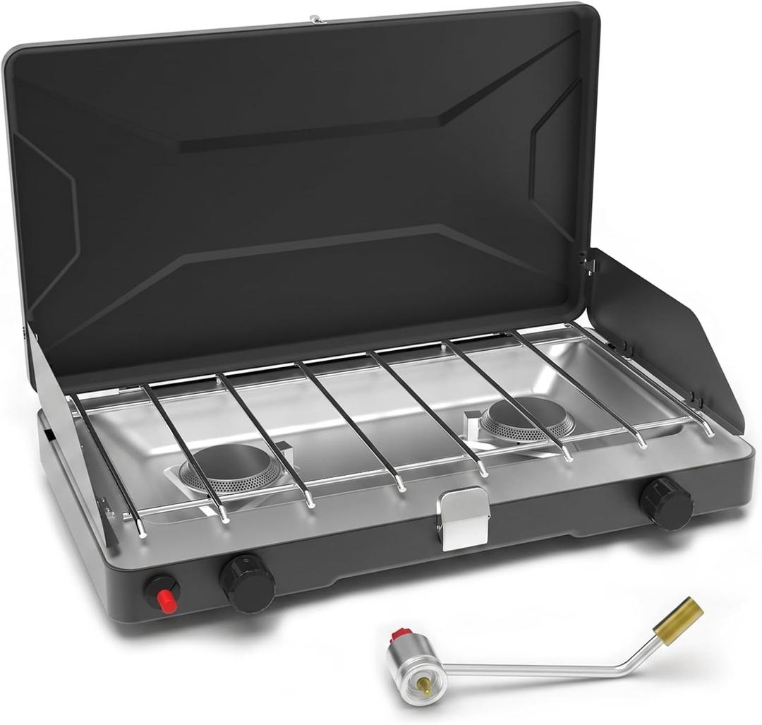 Camping Stove Propane, Camp Stove, 2 Burner Propane Camping Stove