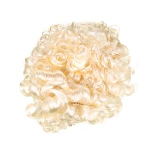 BESPORTBLE Judge Role Play Wig for Men Powdered Lawyer Cosplay Headwear Historical Costume Accessory Heat Resistant for Halloween and Themed Parties