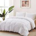 ACCURATEX Duvet Insert Super King Comforter 120x120- Fluffy Down Alternative Fill Hotel Collection Comforter,Lightweight Soft All Season Duvet Insert with Corner Tabs - Machine Washable,White