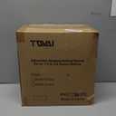 TQVAI 10 Inch Railing Planter - Fit for 1.5 to 3.5 Inches Railing - Adjustable Hanging Planters Outdoor Balcony Deck Flower Pot Holder Metal Baskets for Garden Orchid, Patio Ledge, 3 Pack, Black