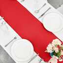 Red Satin Table Runner 12 x 54 Inch Long Bright and Smooth Silk Fabric Table Runner for Wedding Banquet Birthday Party Decoration, Pack of 2