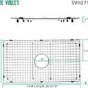 Serene Valley Sink Bottom Grid 26-9/16" X 14-7/16", Centered Drain with Corner Radius 3/8", Sink Protector SVH2715C