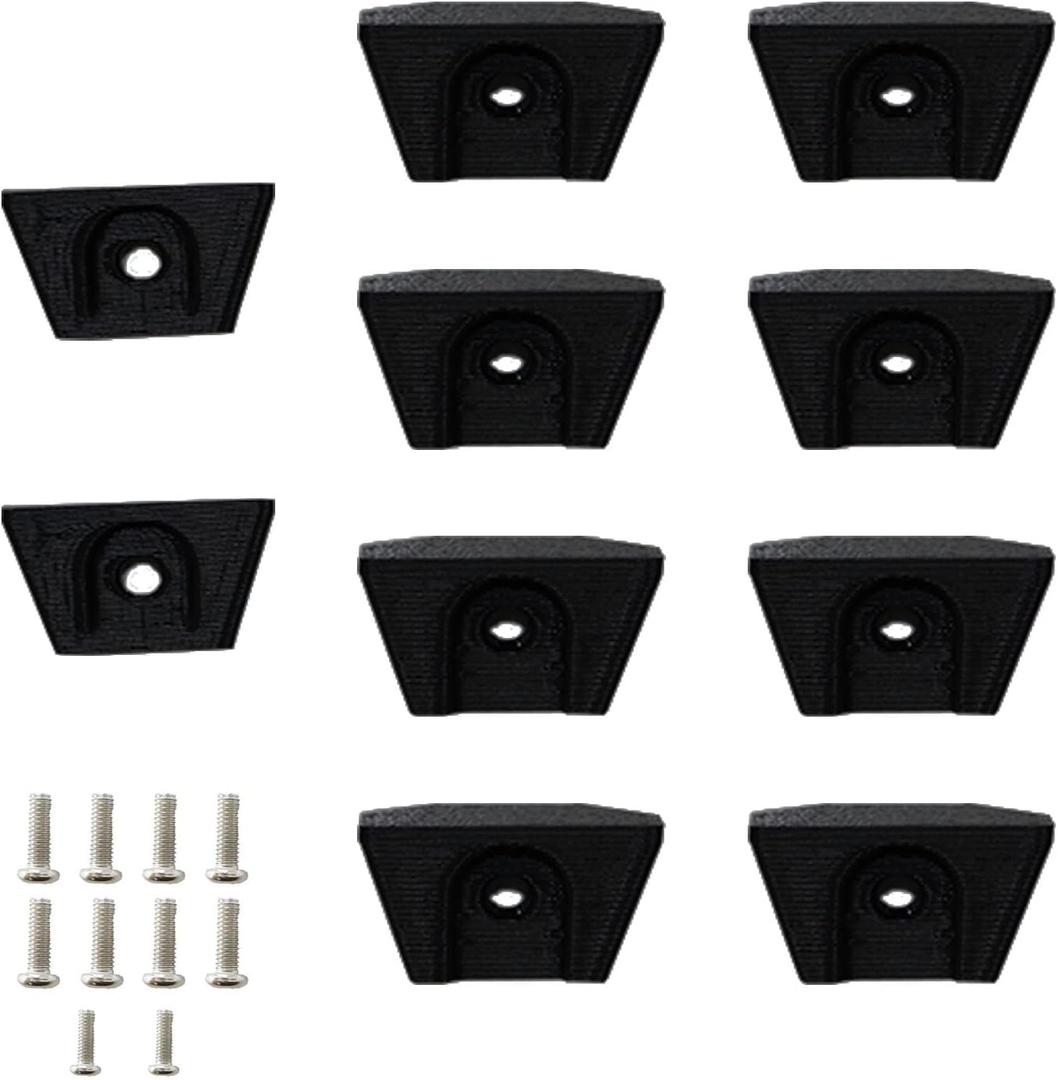 PIAOLGYI Shelf Bracket for IKEA Milsbo Indoor Greenhouse Cabinet,Accessories Compatible with IKEA Milsbo Glass Cabinet,Black(Not Include Shelves), 10pcs
