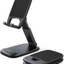 Lamicall Cell Phone Stand for Desk - [Height Adjustable] Foldable Mobile Phone Holder, Portable Stand for iPhone 17 16 15 14 13 12 11 Pro Max Plus Air, Galaxy S25, Office Gift Mothers Day Accessories