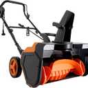 VEVOR Electric Snow Blower, 23 inch 15A Corded Snow Thrower with Dual LED Headlights & 180 Rotating Chute, 25FT Throwing Distance, 12" Depth Clearing, Walk-Behind Snowblower for Driveway Sidewalk