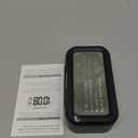 Peakeep Night Light Digital Alarm Clock Battery Operated with Indoor Temperature, Desk Small Clock (Black)