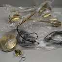 HOXIYA DIMMABLE 26.3" Modern Plug in Sputnik Chandelier with Cord, Brushed Brass 8-Lights Pendant Light Fixture, Midcentury Hanging Ceiling Lighting for Foyer, Entryway, Bedroom, Dining Room, Kitchen