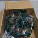 SUNSGNE 25Ft Christmas Round Lights, G40 Globe String Light with 27 Clear Bulbs, UL Certified for Outdoor Indoor Garden Party Wedding Pergola Backyard Patio Xmas Decoration, Green Wire