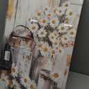 DUWQU 3 PCS Elegant Farmhouse Canvas Wall Art, Vintage Floral Pictures Wall Decor, Nature Themed Daisy Art Prints for Living Room Bedroom Kitchen and Office Ready to Hang 1216 Inches (flower)