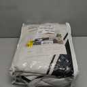 HAOMAIJIA Non Slip Couch Cover Sofa Covers for 3 Cushion Couch Washable sectional Couch Covers for Dogs pet Furniture Protector Couch Cover Blanket for Living Room (Black-Cream, 91"x134")