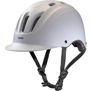 Troxel Sport 2.0 Injection Molded Horse Riding Helmet, Lightweight Adjustable Design, Safety Horseback Riding Gear (Small, White)