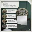 Renovators Supply Manufacturing Toilet Paper Holder Stand Wall Mount 7.5 in. Brass Toilet Paper Roll Holder