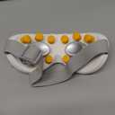 GANOEL Eye Massager with Heat and Cooling for Migraines – 14 Massage Nodes for Eye Strain Relief, Rechargeable Bluetooth Music, Improve Sleep, Birthday & Holiday Gifts for Women and Men (White)