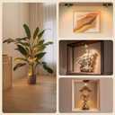 Rechargeable Battery LED Spotlight Indoor: Wireless Mini Art Accent Spot Lights with Timer Remote - Small Dimmable Uplight for Plants Display Painting Dartboard Artwork Portrait Closet