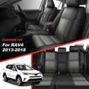 TTX LIGHTING Custom Fit for Toyota RAV4 Seat Covers 2013-2018 5-Seats