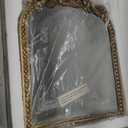 9.75" x 12" Gold Filigree Arch Tabletop Mirror with Adjustable Stand