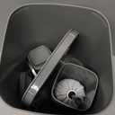 Bathroom Accessory Set 6 Piece Bathroom Accessories Set with Toothbrush Holder & Cup, Soap Dispenser& Dish, Toilet Brush Holder, Trash Can Plastic Gift Set for Bathroom Decorative Countertop (Gray)