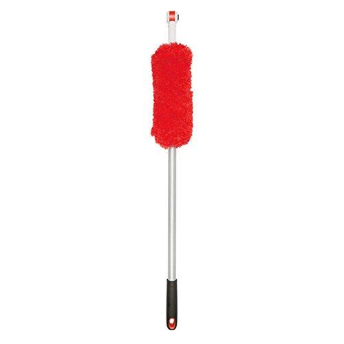 OXO Good Grips 3-in-1 Extendable Microfiber Long Reach Duster with Interchangeable Heads, 8 ft