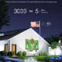 HIBOITEC 30W Spot Lights Outdoor Dusk to Dawn 120V Plug in Flag Pole Light 3000LM 5000K LED Waterproof Landscape Spotlight for Yard Garden Tree Statue, 5.9 FT Cord with Plug