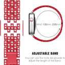 Supoix Compatible with Apple Watch Band 38/40/41/42/44/45/46/49mm+ Case, Women Jewelry Bling Diamond Rhinestone Replacement Metal Bands & 2 Pack PC Protector Case for iWatch Ultra 3/2/1 Series 11/10/9/8/7/6/5/4/3/2/1/SE (Red)