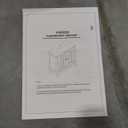 Iwell Pedestal Sink Storage Cabinet with 2 Doors and Shelf, Under Sink Cabinet, Bathroom Sink Cabinet, Space Saver Organizer with U-Shape, White