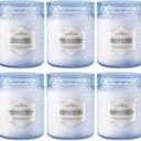 Lake Blue Candles for Home Scented, 6 Pack of 5.5 Oz Natural Soy Wax Candles in Decorative Glass, Home Aromatherapy Gifts Sets for Women Birthday Christmas Refresh & Relaxation