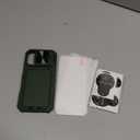 SSLOTSCASE for iPhone 16 Pro Wallet Case with 2X Screen Protector, Card Holder & Hidden Kickstand & Camera Protection, Stylish Durable TPU Soft Silicone Edge Protective Cover for iPhone 16 Pro, Green