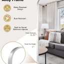 16"x24" Brushed Nickel Rectangle Bathroom Mirror for Over Sink | Tempered Glass, Clear Reflection, Aluminum Frame, Vertical or Horizontal Wall Mount for Bathroom Vanity, Bedroom and Entryway