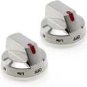 AMI PARTS DG64-00473A Stove Knobs Compatible with Samsung Stove Replacement NX58F5700WS NX58K7850SS NX58H5600SS NX58J7750SS NX58H5650WS Range Burner Dial Oven Knob 2PACK