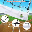 Amarine Made Baseball Backstop NetSoccer Ball Hitting NettingHeavy Duty Sports NettingSoccer Backstop NetSports Netting for BackyardNylon Baseball Backstop Net 10x25ft