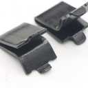 Adjustable Steel Pilaster Shelf Clip Support, Shelving Bracket Clips for Metal and Wood Shelves (20, Black)