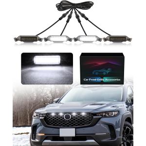 LED Grill Lights for Mazda CX-50 2022-2025 Grille Lights Mazda Accessories Front Grille Trims (White)